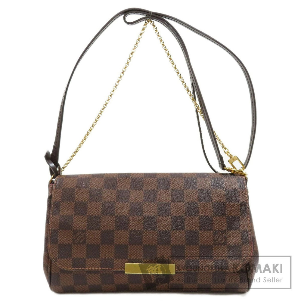 Louis Vuitton Favorite Damier Ebene Brown Shoulder Bag Canvas - Picture 1 of 11